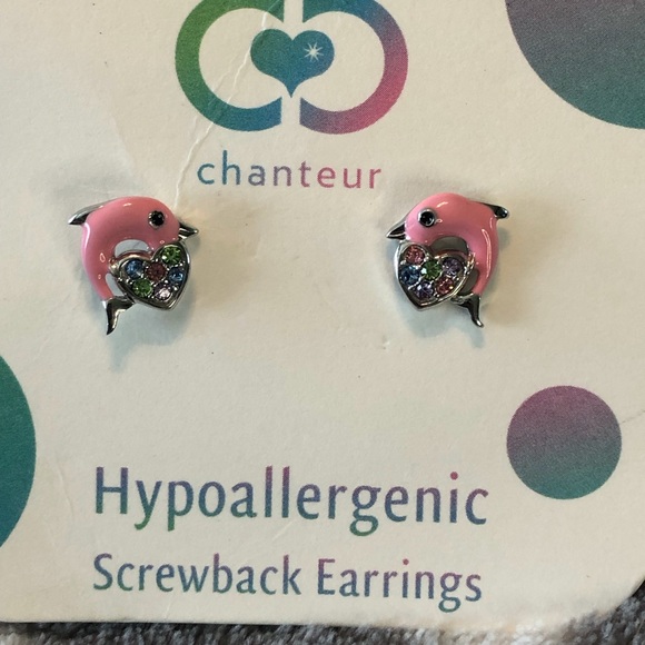 Chanteur Hypoallergenic Screwback Earrings - Picture 4 of 5